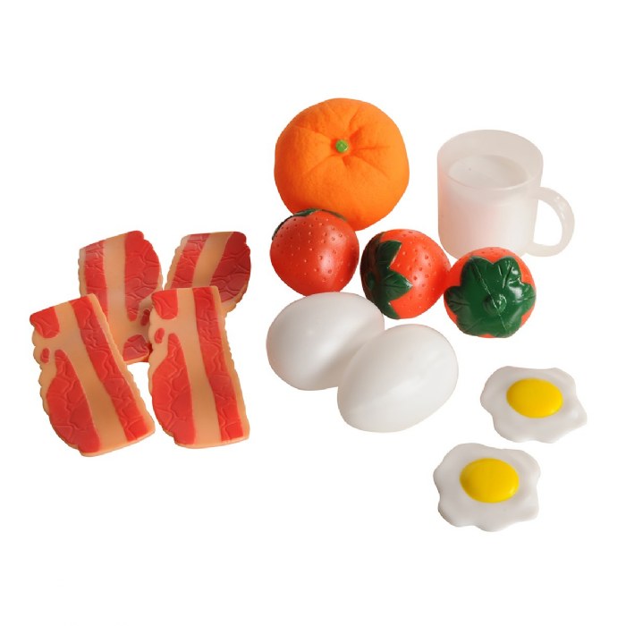 Alternate Image #1 of Life-size Pretend Play Breakfast Meal Set - 24 Pieces