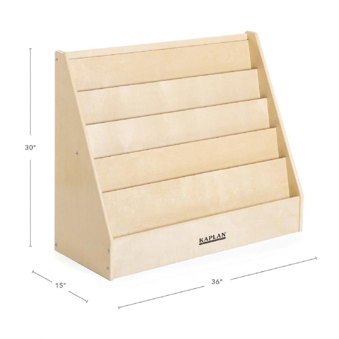 Alternate Image #1 of Carolina Large 5-Shelf Wood Book Display