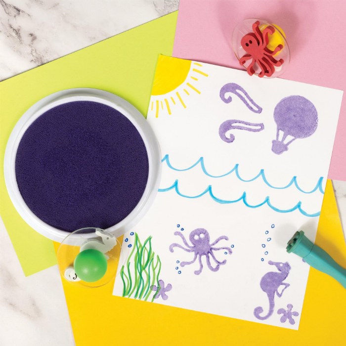 Alternate Image #1 of Washable Ink Jumbo Stamp Pad  - Purple