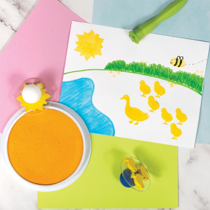 Alternate Image #1 of Washable Ink Jumbo Stamp Pad  - Yellow