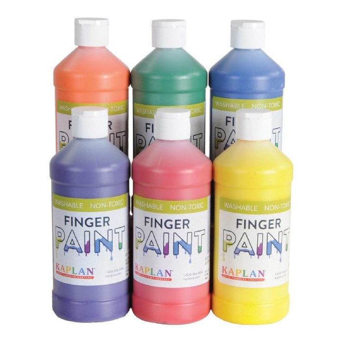 Primary Image of Non-Toxic Washable Glitter Finger Paint for Art Projects