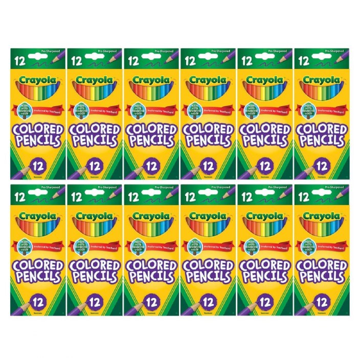Primary Image of Crayola&reg; 12-Pack Eco Friendly Bright Colored Pencils Classpack - 12 Boxes