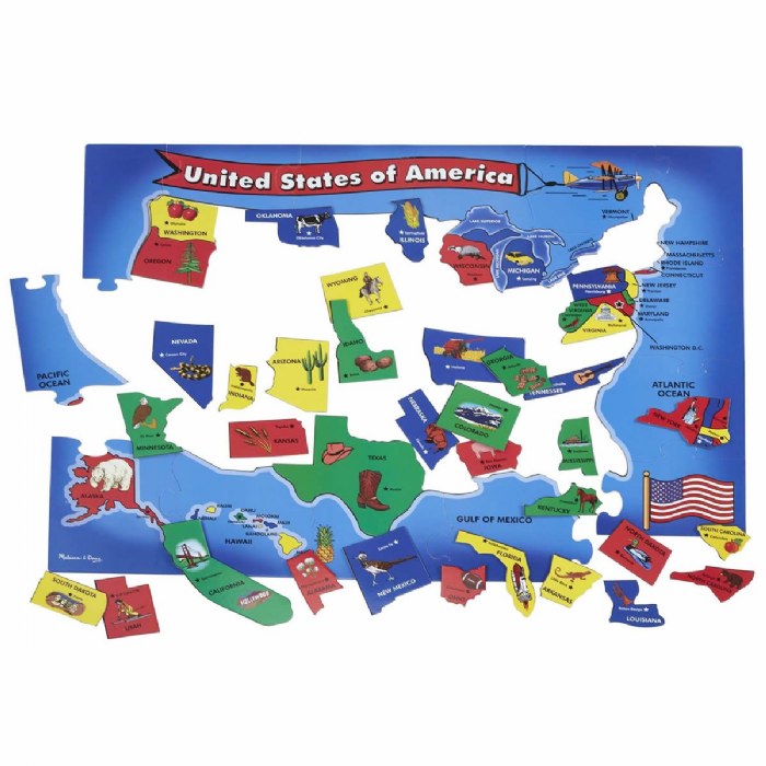 Alternate Image #1 of United States Floor Puzzle