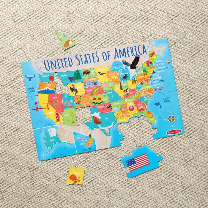 Alternate Image #1 of United States Floor Puzzle