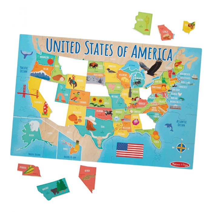Alternate Image #1 of United States Floor Puzzle