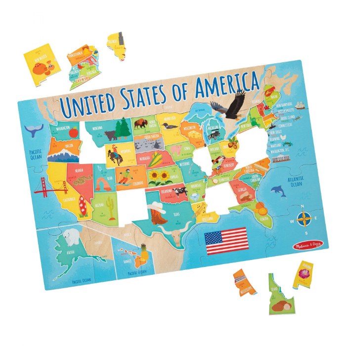 Alternate Image #1 of United States Floor Puzzle