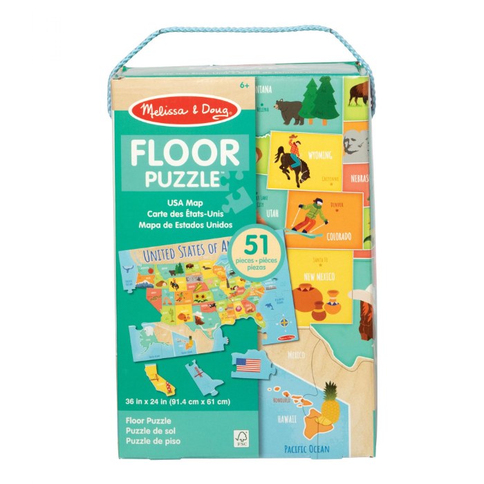 Alternate Image #1 of United States Floor Puzzle