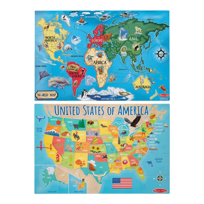 Alternate Image #1 of World & US Floor Puzzles