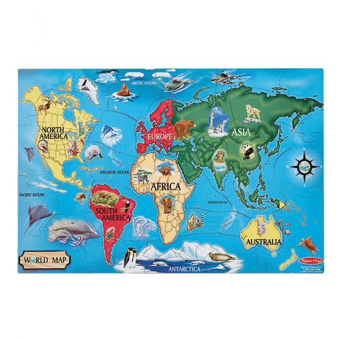 Alternate Image #1 of World & US Floor Puzzles