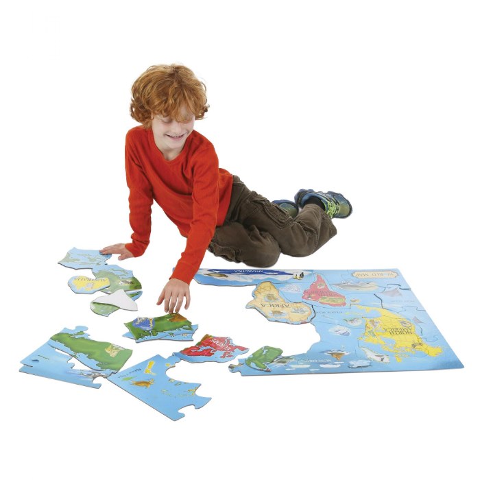 Alternate Image #1 of World & US Floor Puzzles