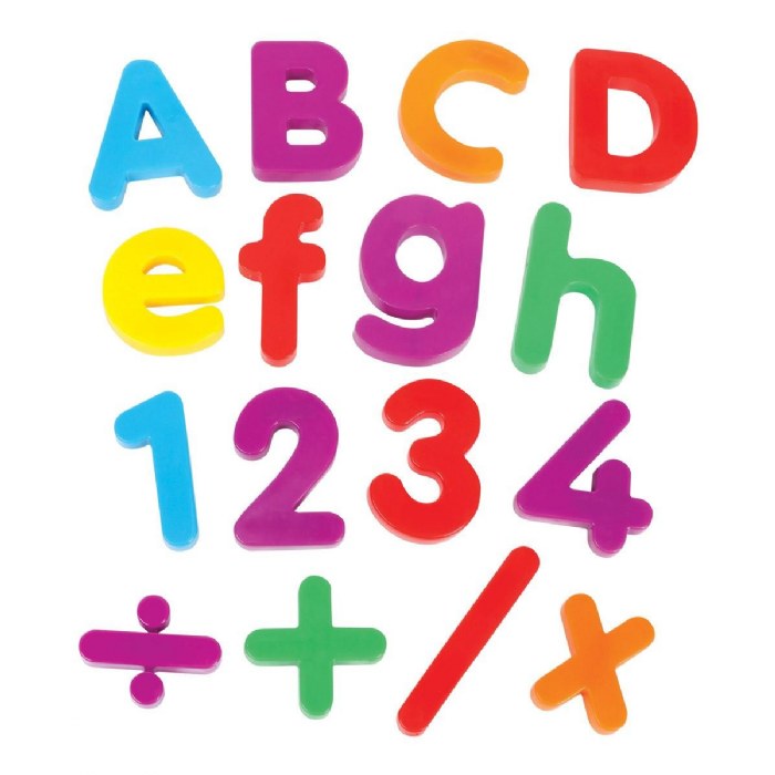 Alternate Image #1 of Magnetic Letters & Numbers Set