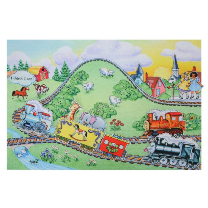 Alternate Image #1 of The Littlest Engine That Could Felt Set- 17 Pieces