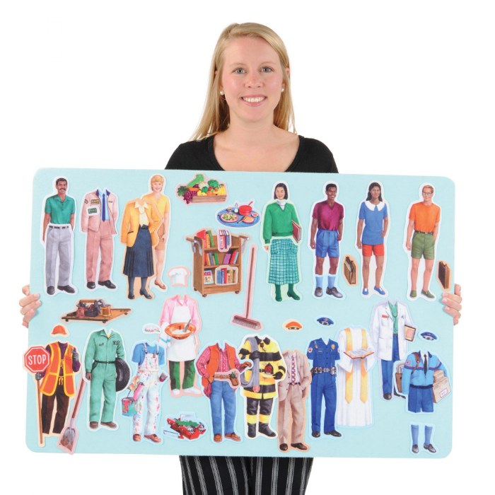 Alternate Image #1 of Community Helpers Felt Set - 28 Pieces