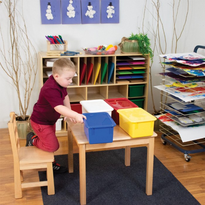 Alternate Image #1 of Storage Bins with Lids - Set of 5 - Blue