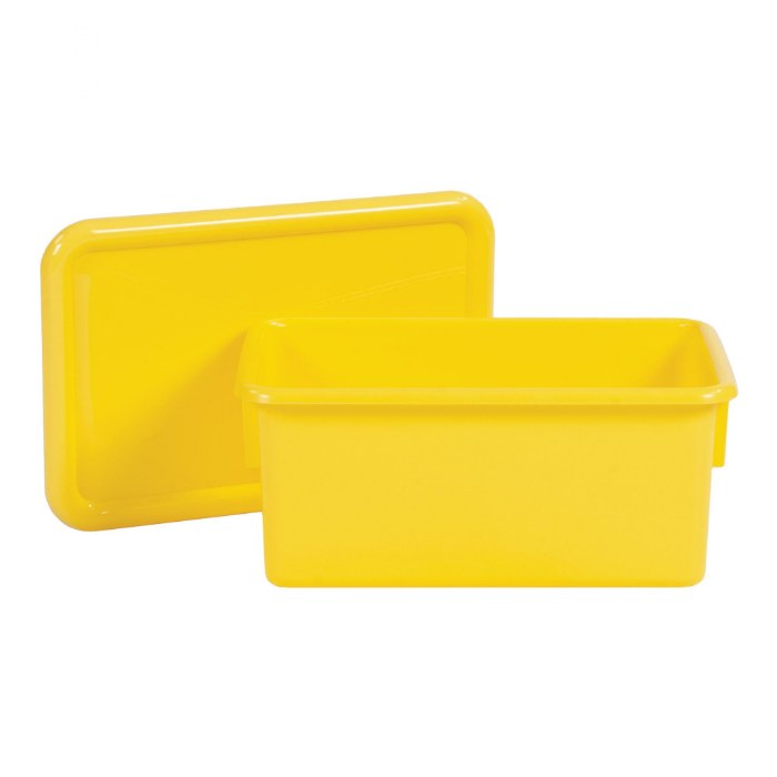 Alternate Image #1 of Storage Bins with Lids - Set of 5 - Yellow