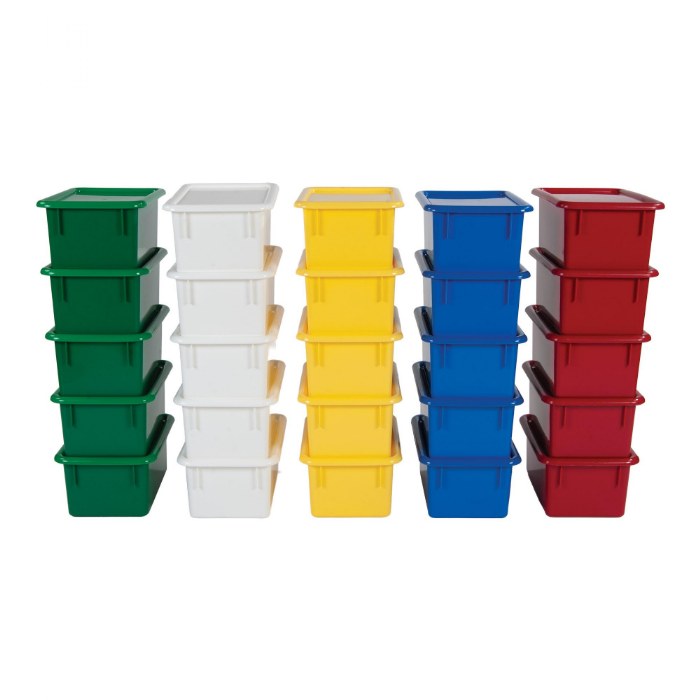 Primary Image of Storage Bins with Lids - Set of 5