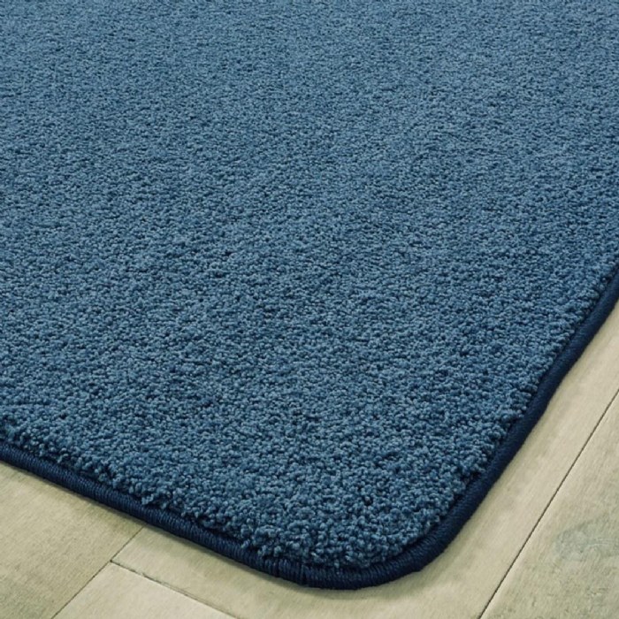 Alternate Image #1 of KIDply&reg; Soft Solids - 8'4" x 12' Rectangle - Denim