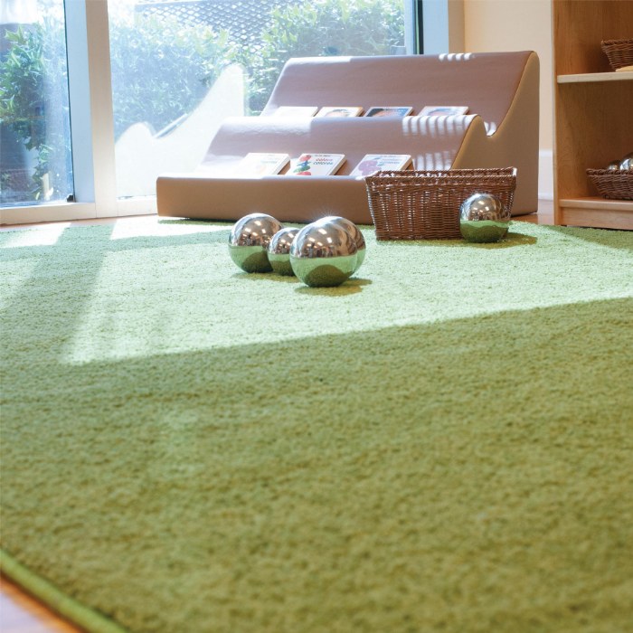 Alternate Image #1 of KIDply&reg; Soft Solids - 6' x 9' Rectangle - Grass Green