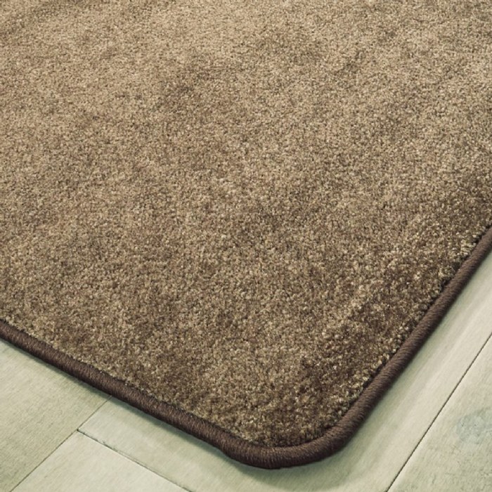 Alternate Image #1 of Mt. St. Helens Solid Color Carpet - Mocha - 8'4" x 12' Rectangle