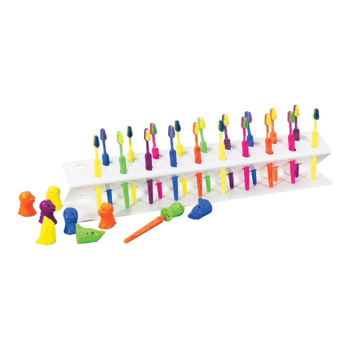 Primary Image of Toothbrush Rack with Toothbrushes & Covers