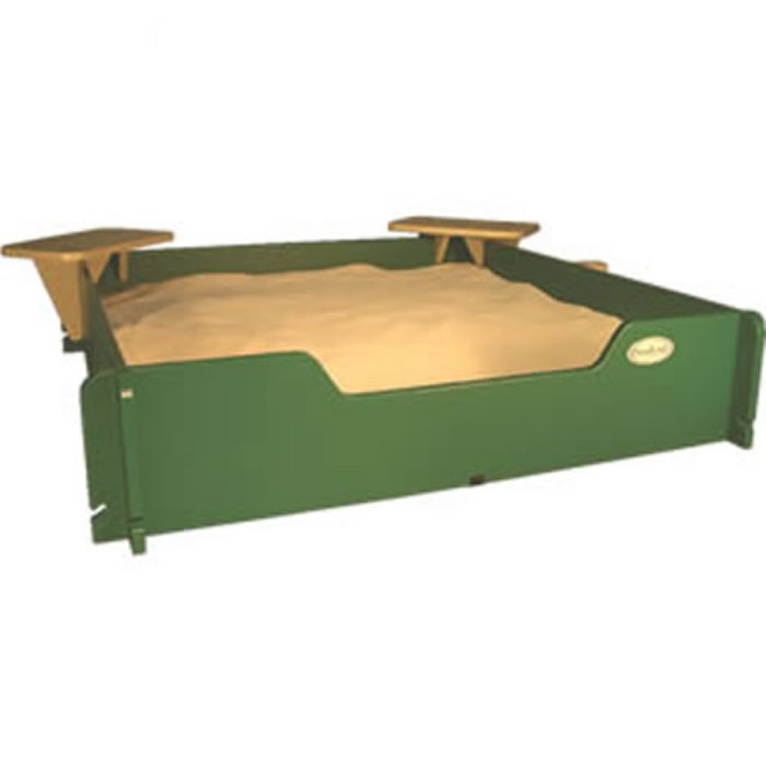 Primary Image of 5' x 5' Sandbox with Cover - 2 Corner Seats