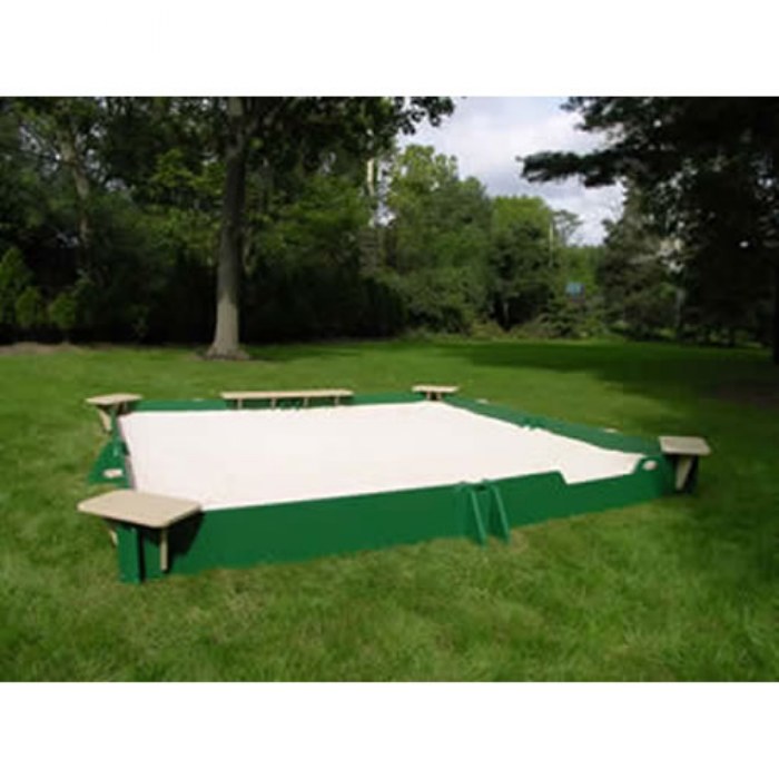 Primary Image of 10' x 10' Sandbox with Cover - 4 Corner Seats