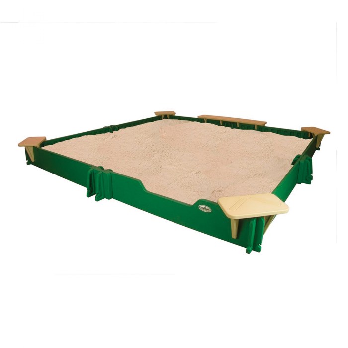 Primary Image of 10' x 10' Sandbox with Cover - 4 Corner Seats