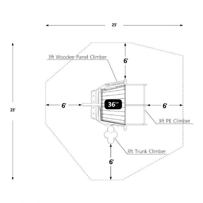 Alternate Image #1 of Caribbean Pirates Climbing Set