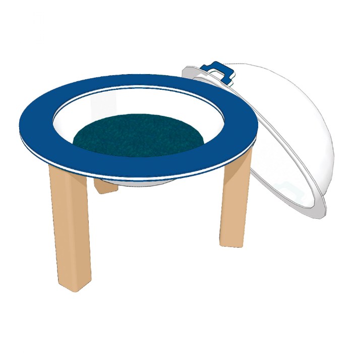 Primary Image of 33" Nature Bowl with Lid - In Ground - Preschool - Blue/Latte