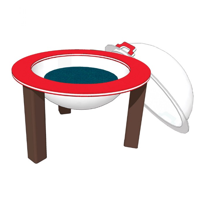 Primary Image of 33" Nature Bowl with Lid - In Ground - Preschool - Red/Chocolate
