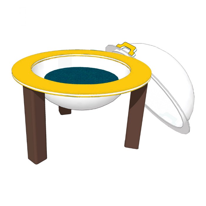 Primary Image of 33" Nature Bowl with Lid - Portable - Preschool - Yellow/Chocolate