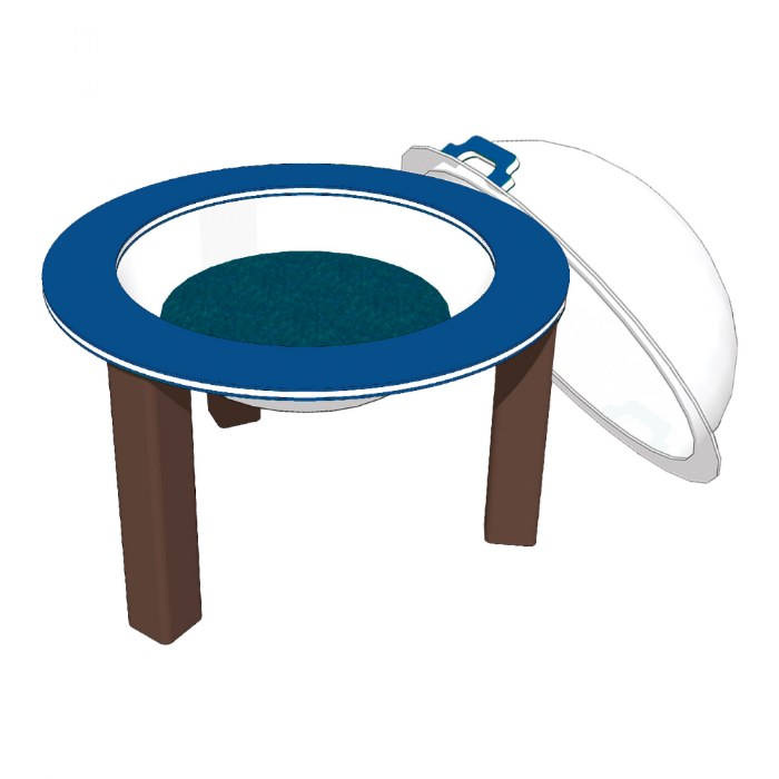 Primary Image of 33" Nature Bowl with Lid - In Ground - Toddler - Blue/Chocolate