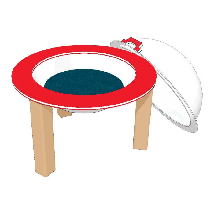 Primary Image of 33" Nature Bowl with Lid - In Ground - Toddler - Red/Latte