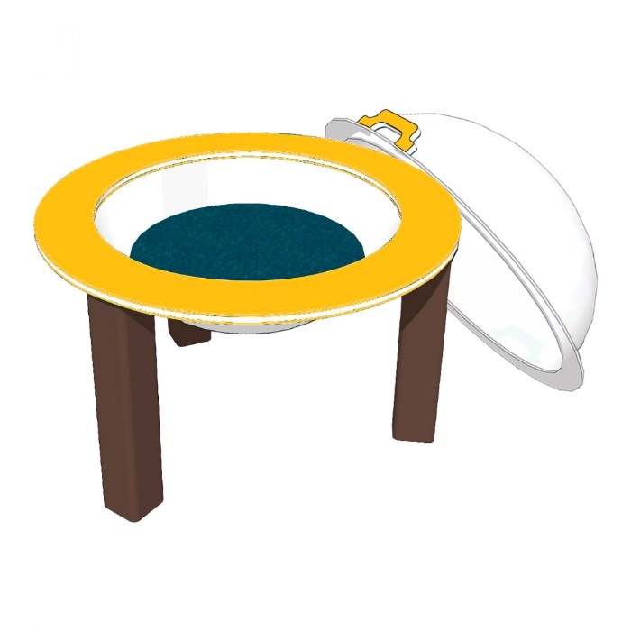Primary Image of 33" Nature Bowl with Lid - Portable - Toddler - Yellow/Chocolate