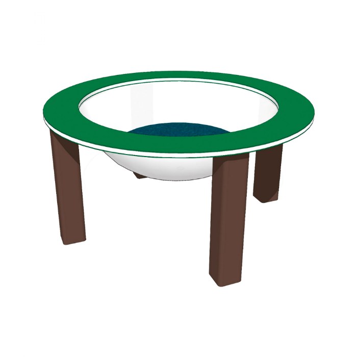 Primary Image of 40" Nature Bowl with Lid - Portable - Green/Chocolate