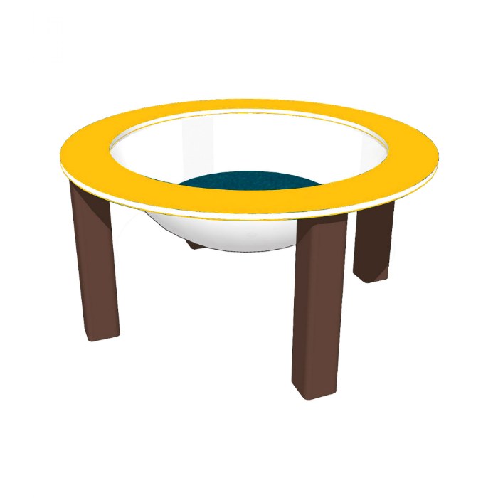 Primary Image of 40" Nature Bowl with Lid - Portable - Yellow/Chocolate