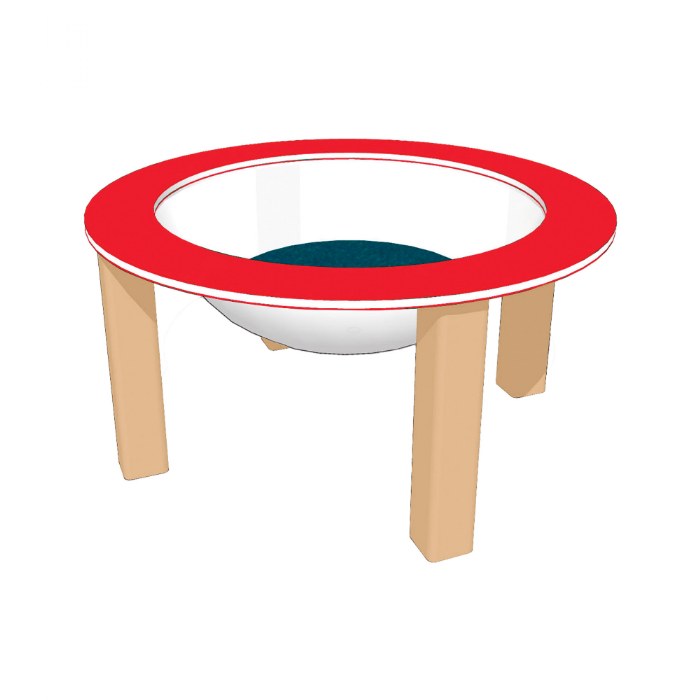 Primary Image of 40" Nature Bowl with Lid - In Ground - Red/Latte