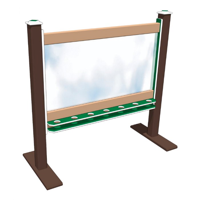 Primary Image of 2-Sided Portable 56" Art Easel Green/Chocolate