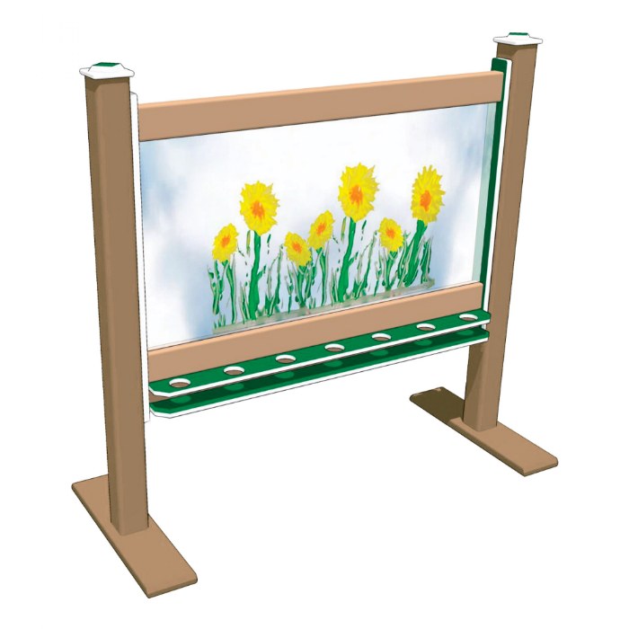 Alternate Image #1 of 2-Sided Portable 56" Art Easel Green/Latte