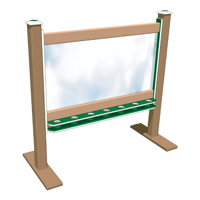 Primary Image of 2-Sided Portable 56" Art Easel Green/Latte