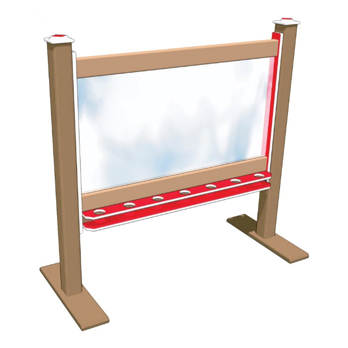 Primary Image of 2-Sided Portable 56" Art Easel Red/Latte
