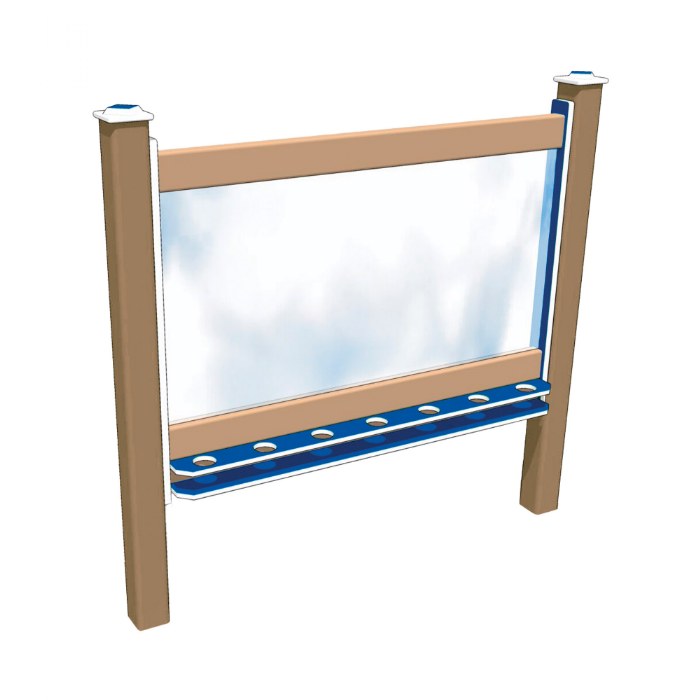 Primary Image of 2-Sided In-Ground 56" Art Easel Blue/Latte