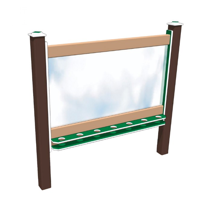 Primary Image of 2-Sided In-Ground 56" Art Easel Green/Chocolate