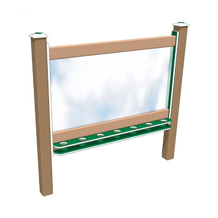 Primary Image of 2-Sided In-Ground 56" Art Easel Green/Latte