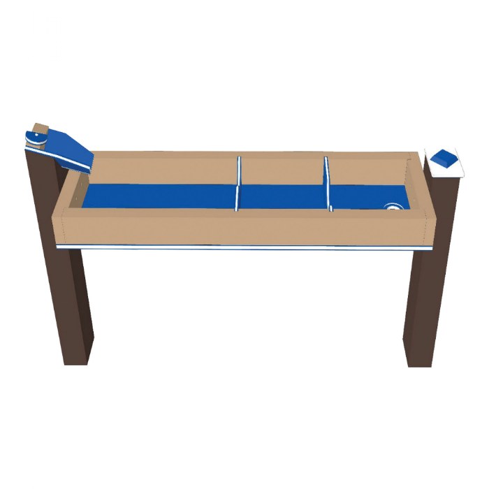 Alternate Image #1 of Single Water Trough - In-Ground - Blue/Chocolate