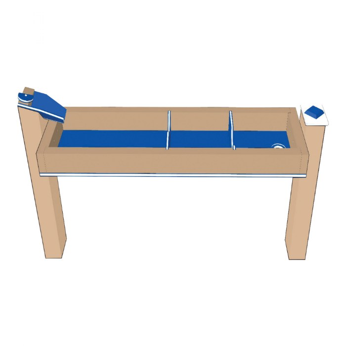 Alternate Image #1 of Single Water Trough - In-Ground - Blue/Latte