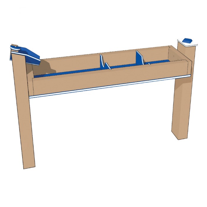 Primary Image of Single Water Trough - In-Ground - Blue/Latte