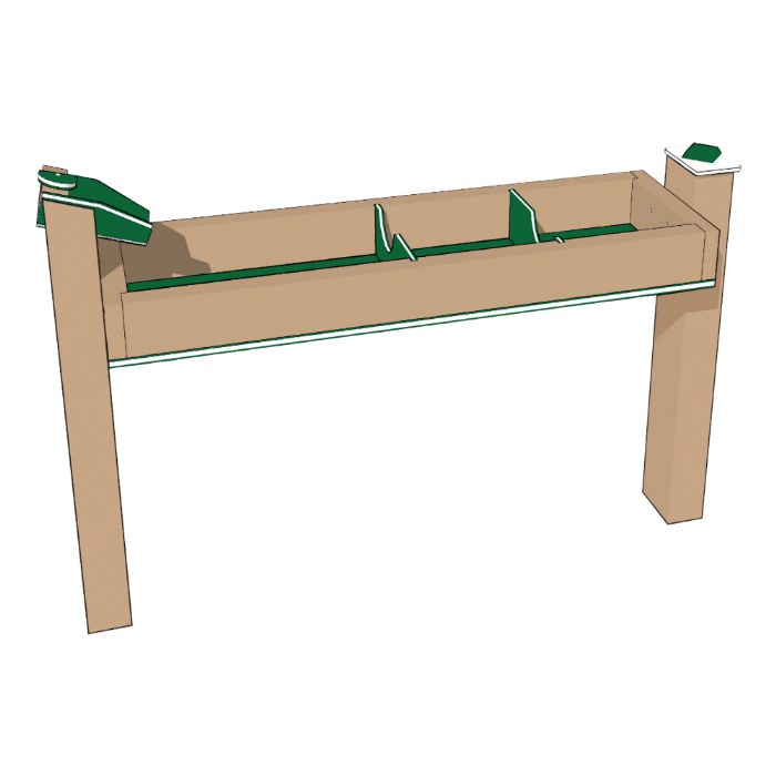 Primary Image of Single Water Trough - In-Ground - Green/Latte