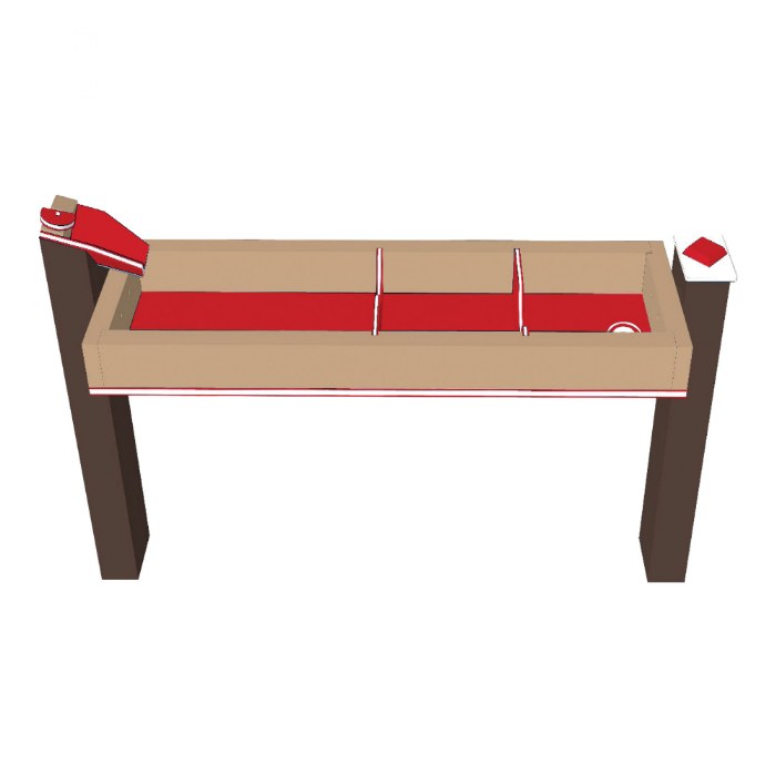 Alternate Image #1 of Single Water Trough - In-Ground - Red/Chocolate