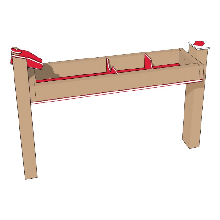 Primary Image of Single Water Trough - In-Ground - Red/Latte